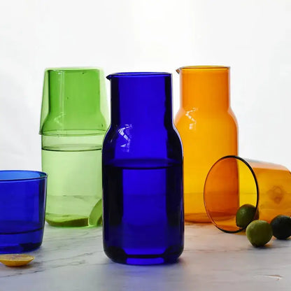Modern borosilicate glass tea pot kitchen fruit infuser pitcher