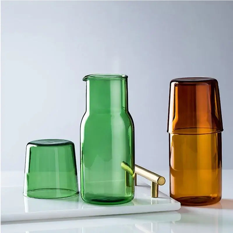 Modern borosilicate glass tea pot kitchen fruit infuser pitcher