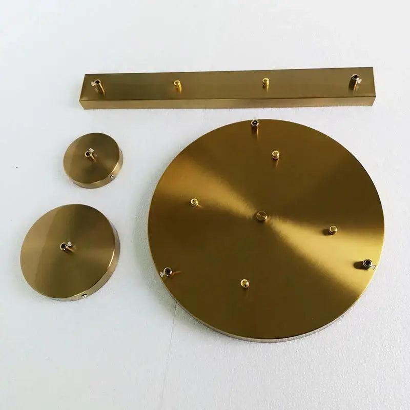 Modern brass 3 hole ceiling plate dining room ceiling plate