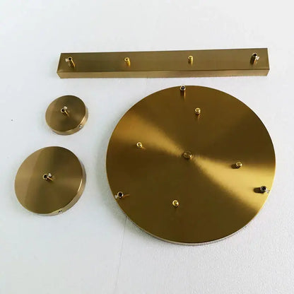 Modern brass 3 hole ceiling plate dining room ceiling plate