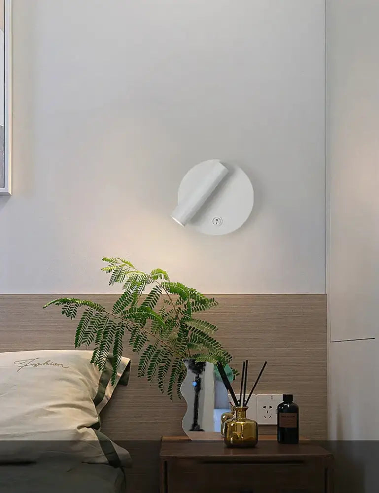 Modern brass adjustable led wall reading lamp bedroom spotlight
