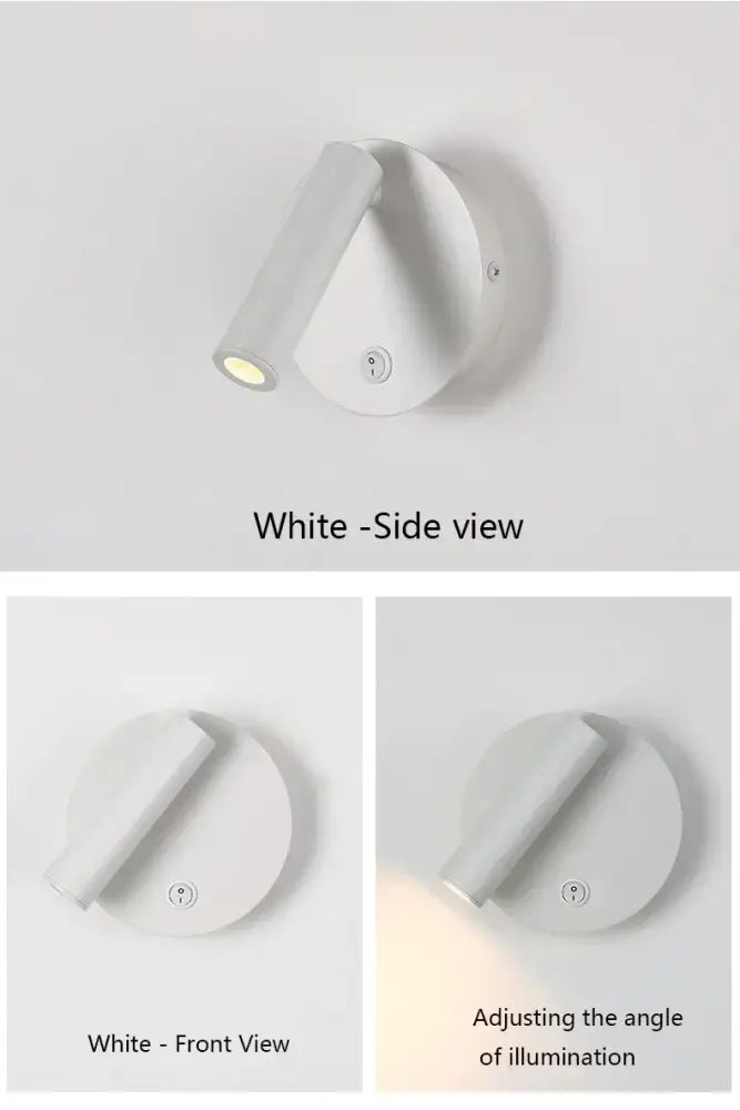 Modern brass adjustable led wall reading lamp bedroom spotlight
