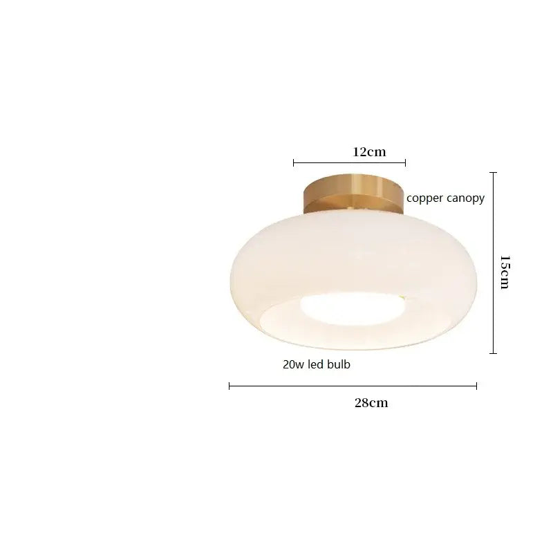 Modern brass and amber glass pendant light – kitchen led lighting