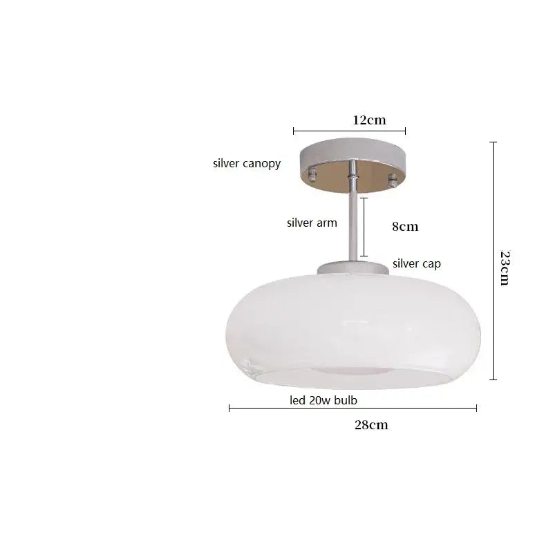 Modern brass and amber glass pendant light – kitchen led lighting