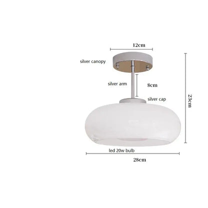 Modern brass and amber glass pendant light – kitchen led lighting