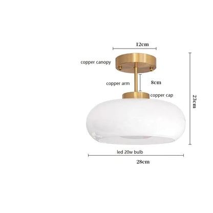 Modern brass and amber glass pendant light – kitchen led lighting