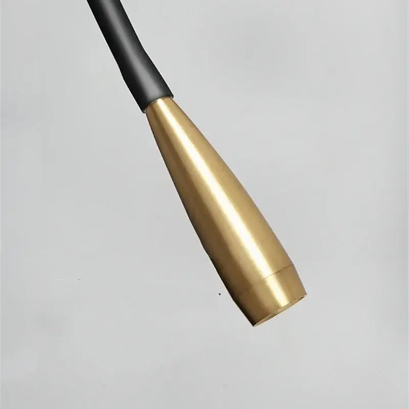 Modern brass and black wall lamp bedroom adjustable arm copper reading light