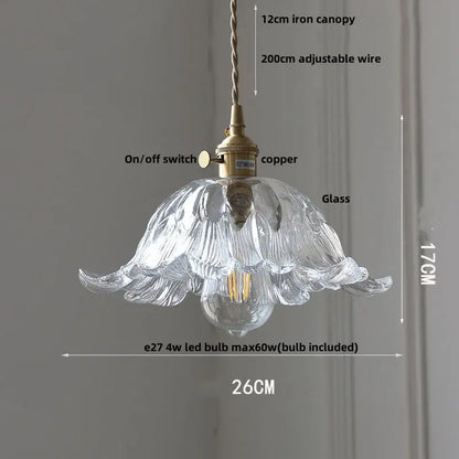 Modern brass and cut glass led pendant light for dining room