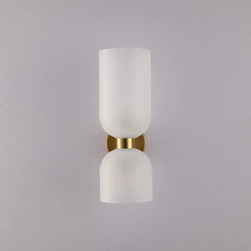 Modern brass and glass ball wall lamps bedroom sconces