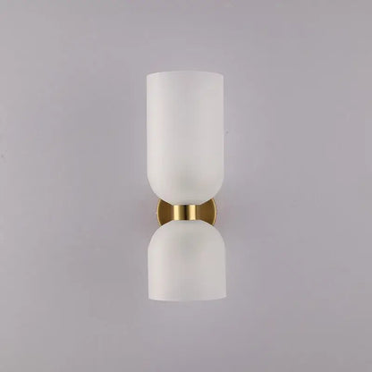 Modern brass and glass ball wall lamps bedroom sconces