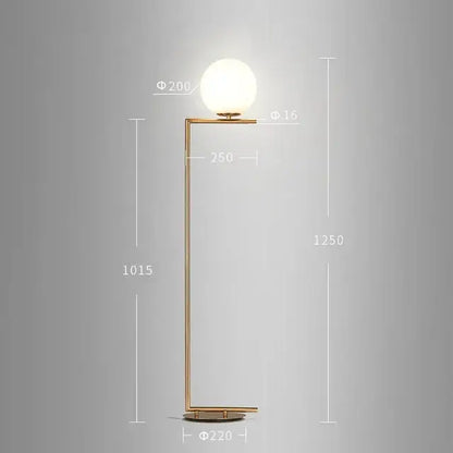 Modern brass and frosted glass ball pendant light dining room fixture