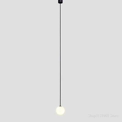 Modern brass and frosted glass ball pendant light kitchen lighting