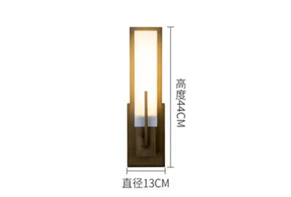 Modern brass and frosted glass led wall lights for living room