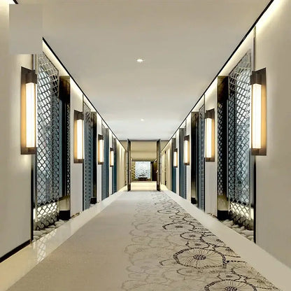 Modern brass and frosted glass led wall lights for living room