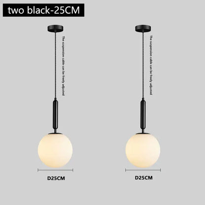 Modern brass and frosted glass pendant light dining room chandelier