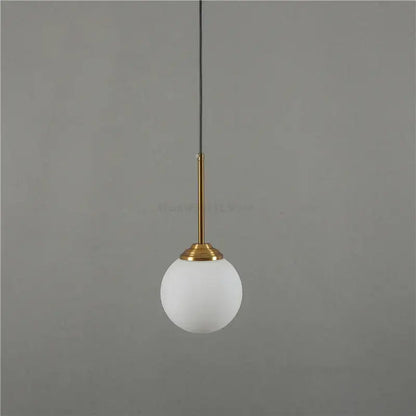 Modern brass and glass pendant lights for kitchen dining room