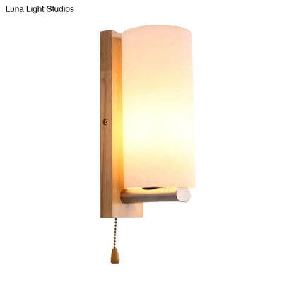 Modern brass and opal glass wall lamp bedroom sconce 220v-240v