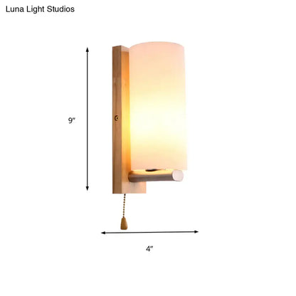 Modern brass and opal glass wall lamp bedroom sconce 220v-240v