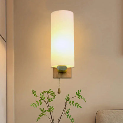 Modern brass and opal glass wall lamp bedroom sconce 220v-240v