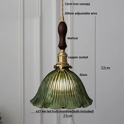 Modern brass and textured clear glass knob switch pendant light kitchen