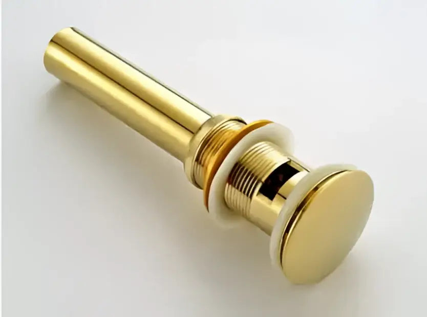 Modern brass and white ceramic basin waste drain bathroom sink stopper