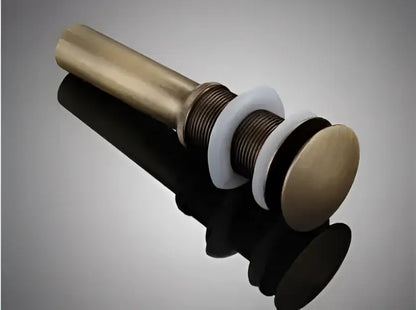 Modern brass and white ceramic basin waste drain bathroom sink stopper