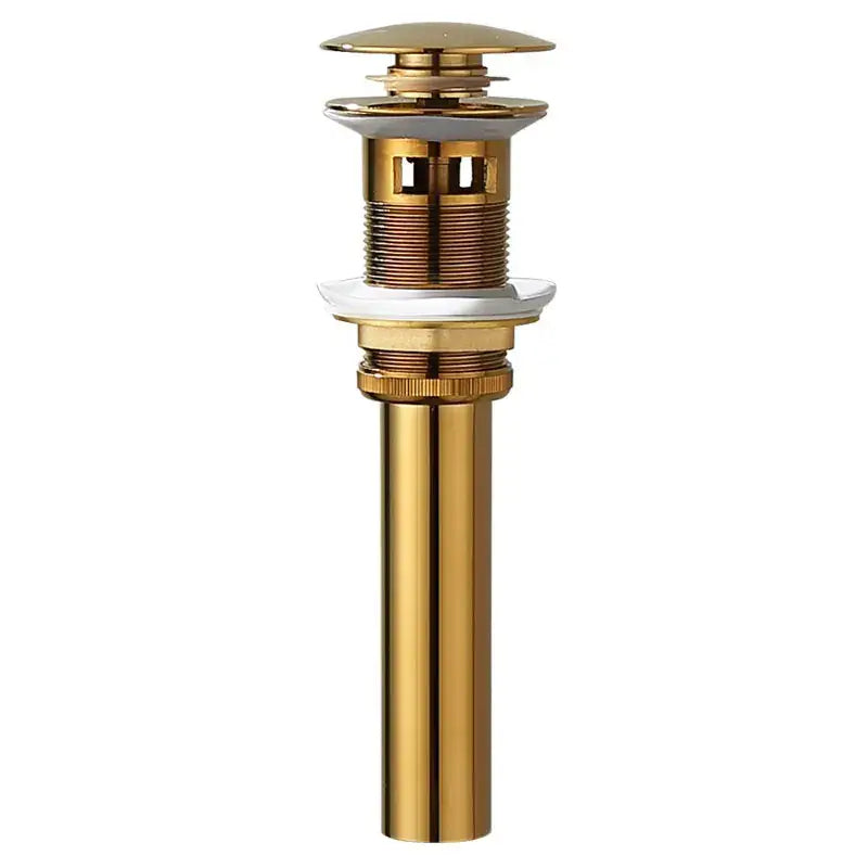 Modern brass and white ceramic basin waste drain bathroom sink stopper