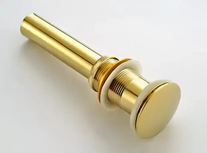 Modern brass and white ceramic basin waste drain bathroom sink stopper
