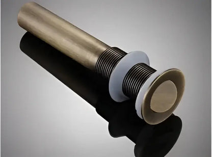 Modern brass and white ceramic basin waste drain bathroom sink stopper