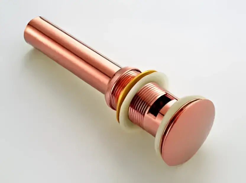 Modern brass and white ceramic basin waste drain bathroom sink stopper