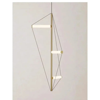 Modern brass and white led disc pendant light bedroom chandelier