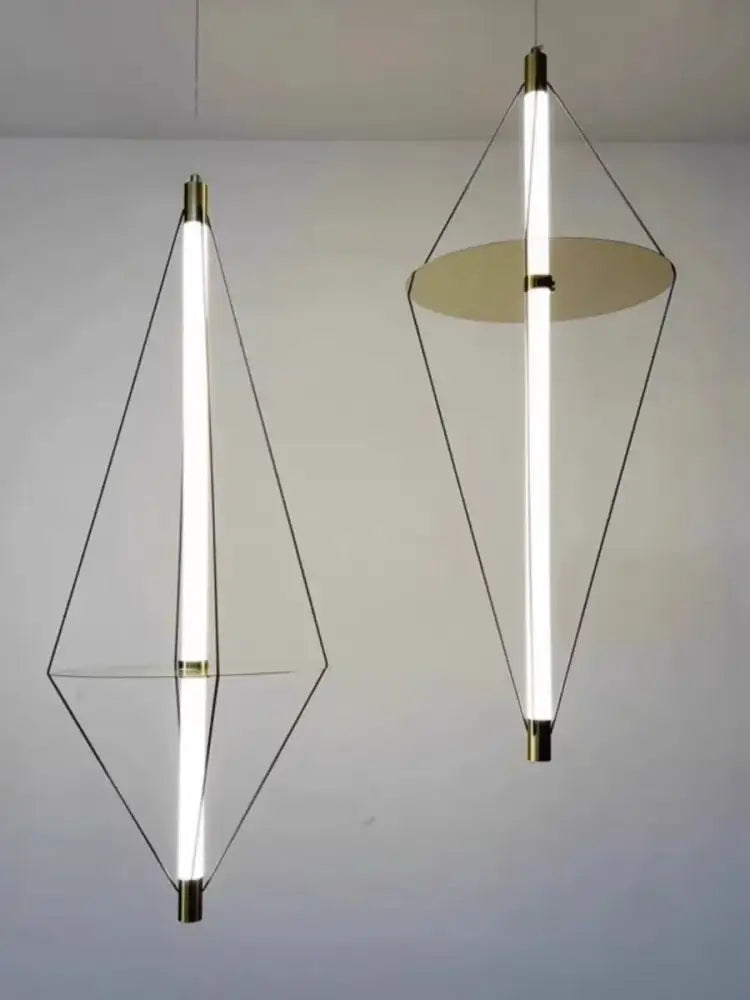 Modern brass and white led disc pendant light bedroom chandelier