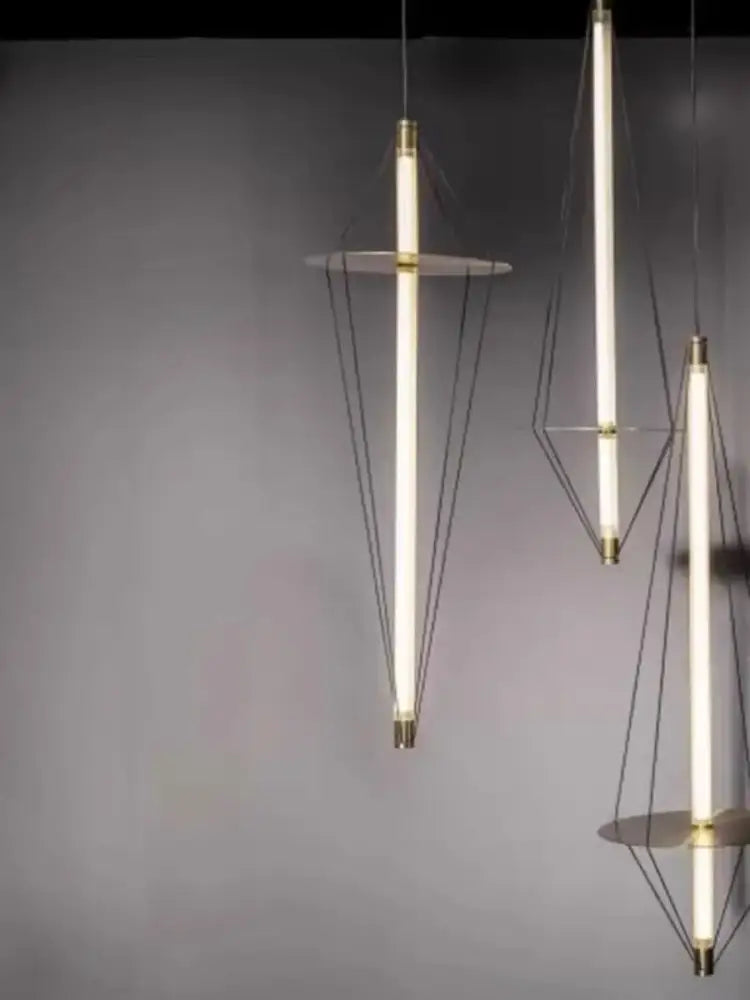 Modern brass and white led disc pendant light bedroom chandelier