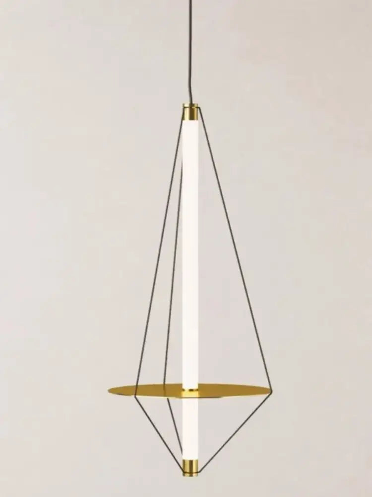 Modern brass and white led disc pendant light bedroom chandelier