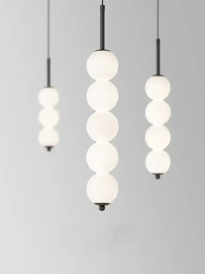 Modern brass and white pearl led pendant lights kitchen hanging lamp