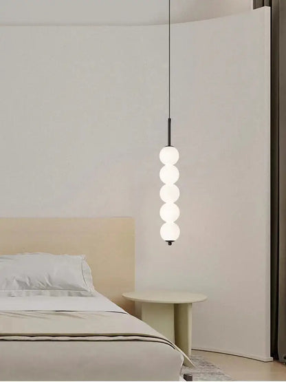 Modern brass and white pearl led pendant lights kitchen hanging lamp