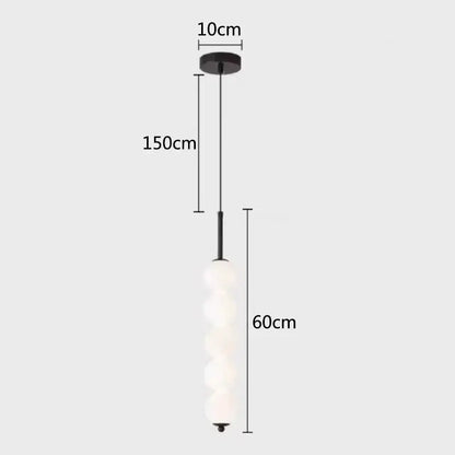 Modern brass and white pearl led pendant lights kitchen hanging lamp