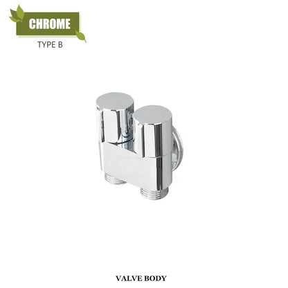 Modern brass bidet faucet set bathroom dual handle wall sprayer
