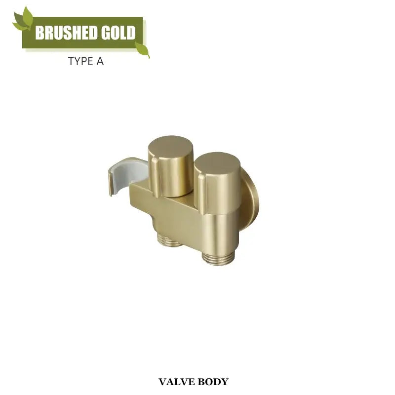 Modern brass bidet faucet set bathroom dual handle wall sprayer