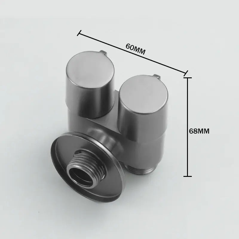 Modern brass bidet faucet set bathroom dual handle wall sprayer