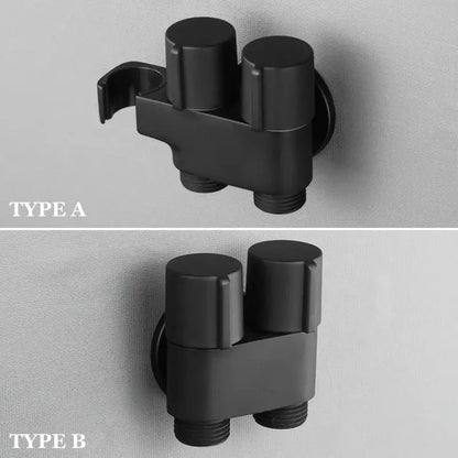 Modern brass bidet faucet set bathroom dual handle wall sprayer