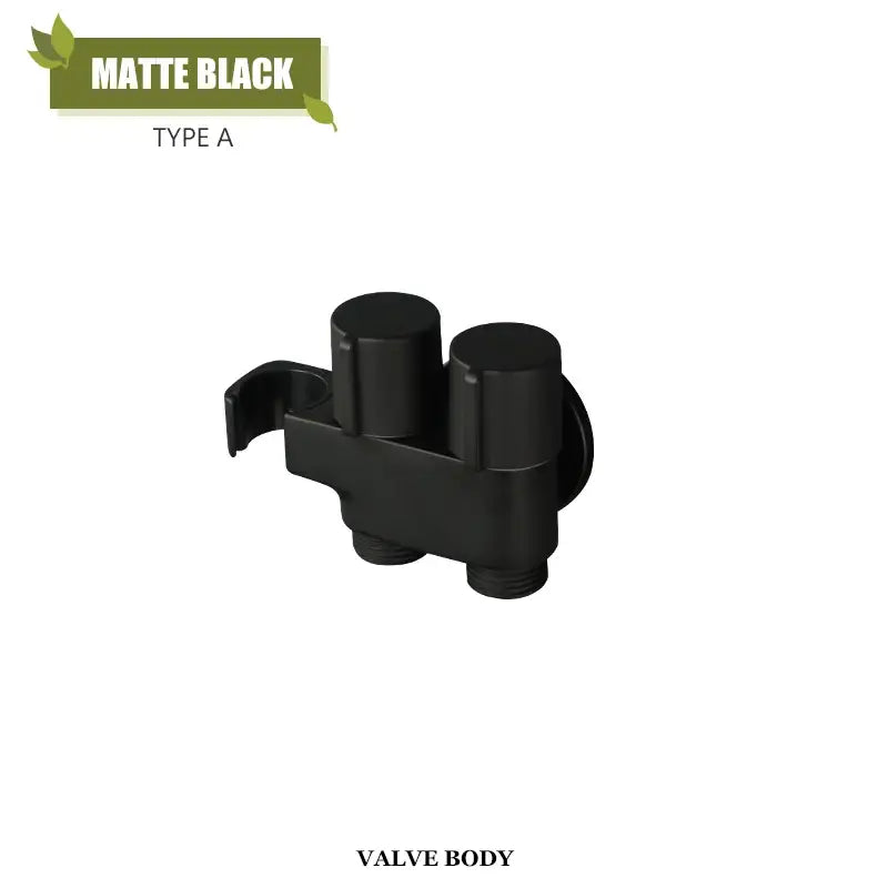 Modern brass bidet faucet set bathroom dual handle wall sprayer
