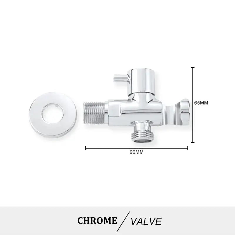 Modern brass bidet spray kit for bathroom with coiled hose