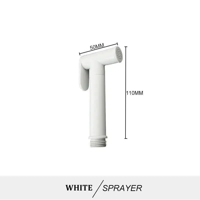 Modern brass bidet spray kit for bathroom with coiled hose