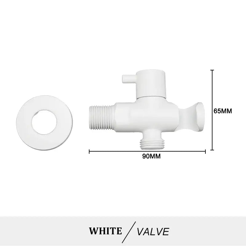 Modern brass bidet spray kit for bathroom with coiled hose