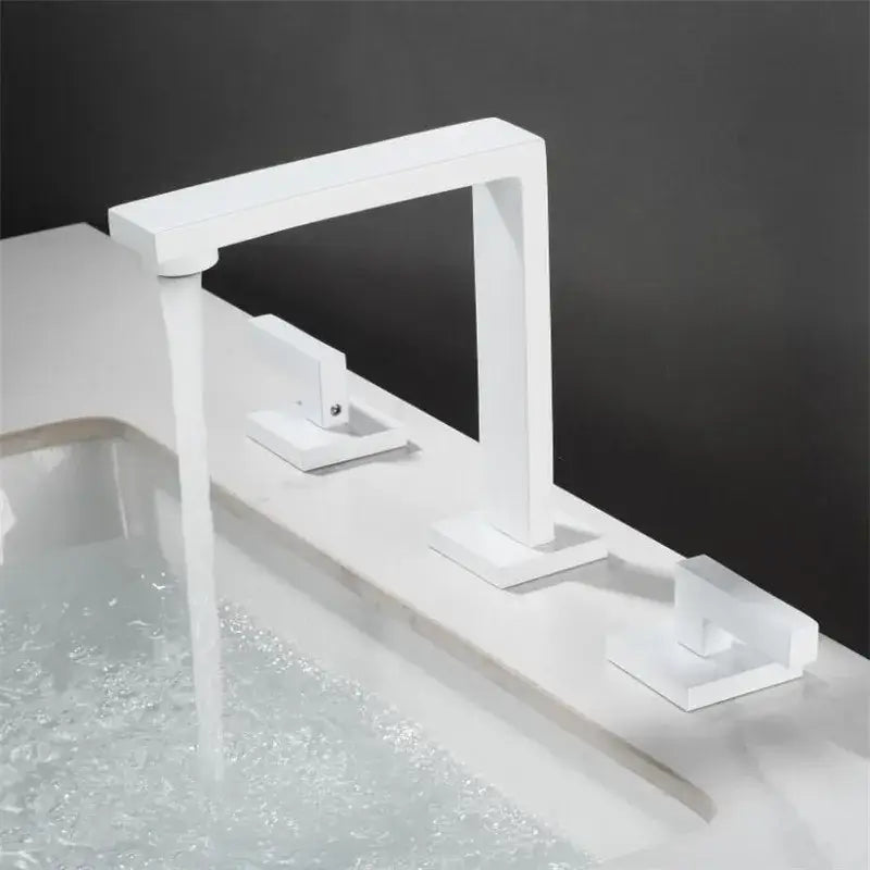 Modern brass black basin faucet bathroom waterfall sink tap