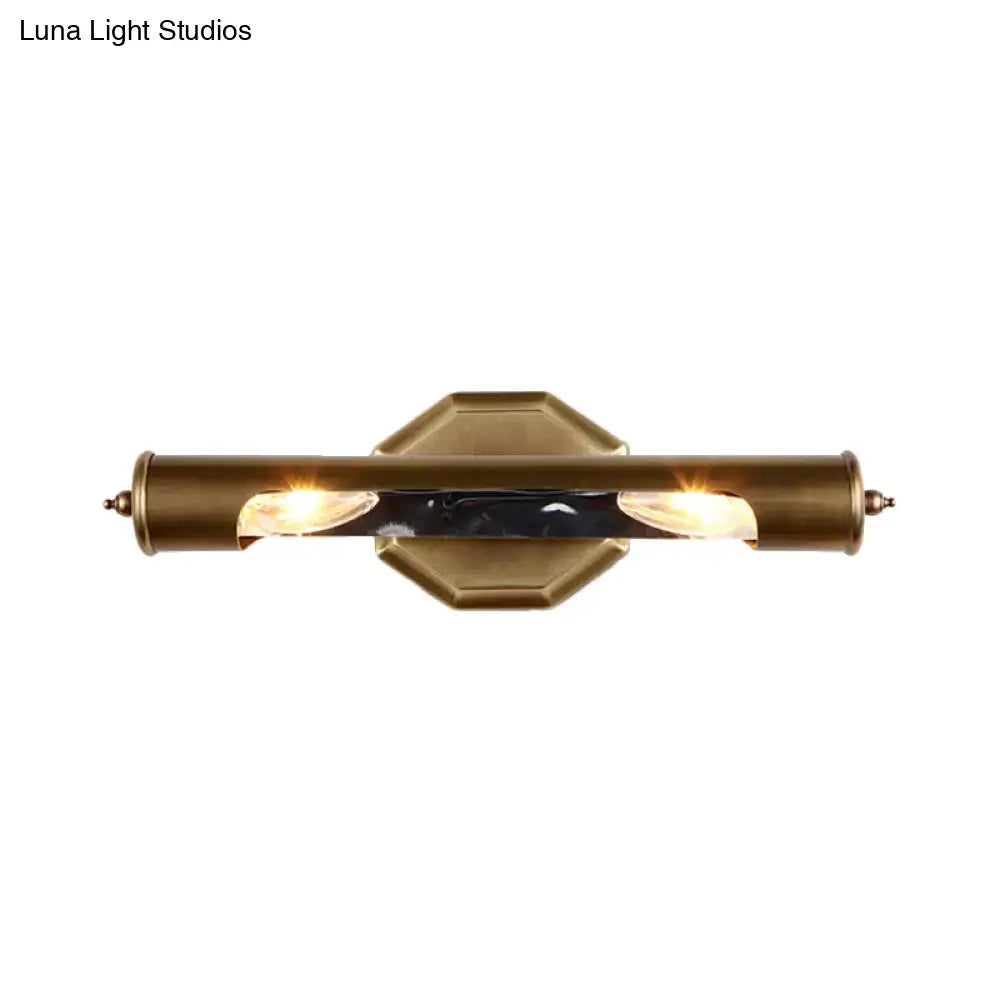 Modern brass & black glass wall light bedroom 220v-240v 110v-120v