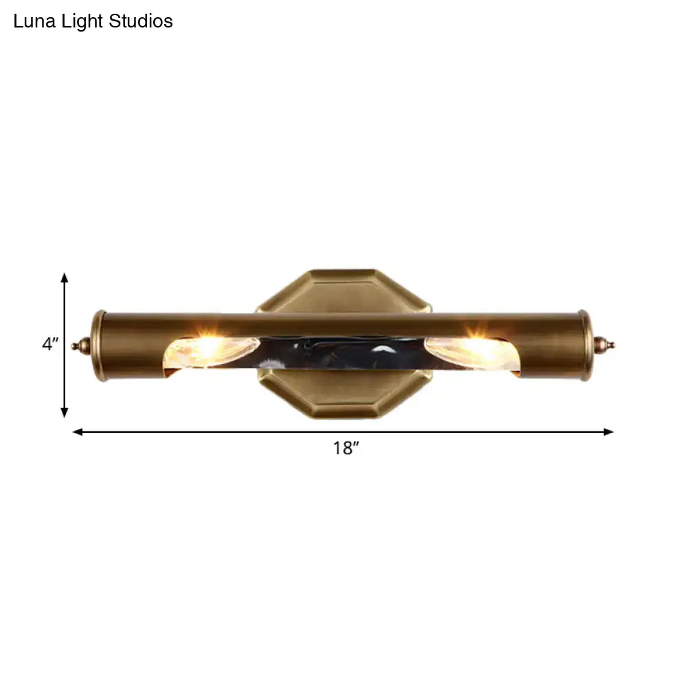 Modern brass & black glass wall light bedroom 220v-240v 110v-120v