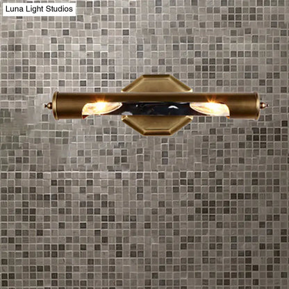 Modern brass & black glass wall light bedroom 220v-240v 110v-120v