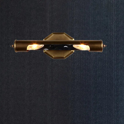Modern brass & black glass wall light bedroom 220v-240v 110v-120v